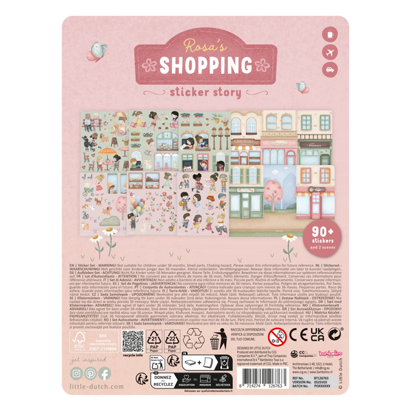 Little Dutch® Libro de Pegatinas Rosa y Amigos