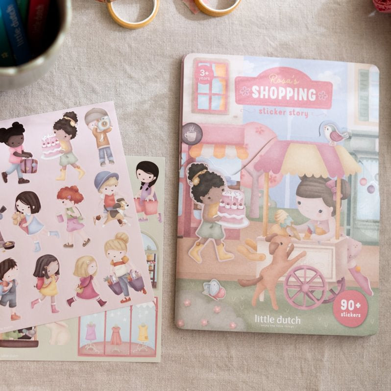 Little Dutch® Libro de Pegatinas Rosa y Amigos