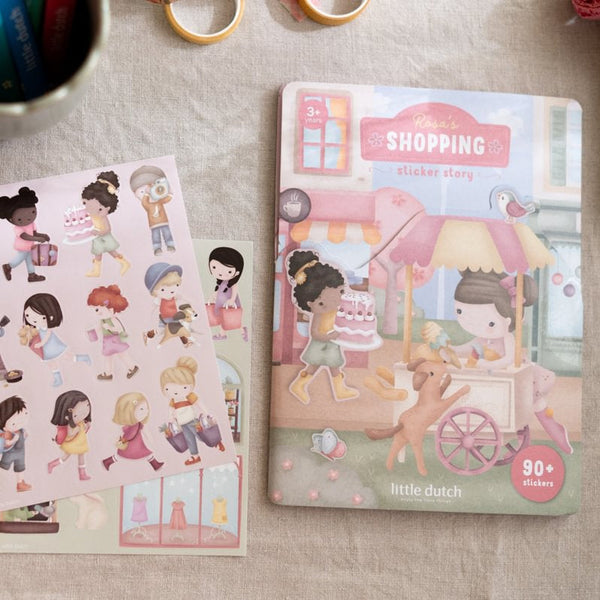 Little Dutch® Libro de Pegatinas Rosa y Amigos