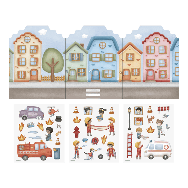 Little Dutch® Knjižica z nalepkami za večkratno uporabo Jim & Friends - PUFFI