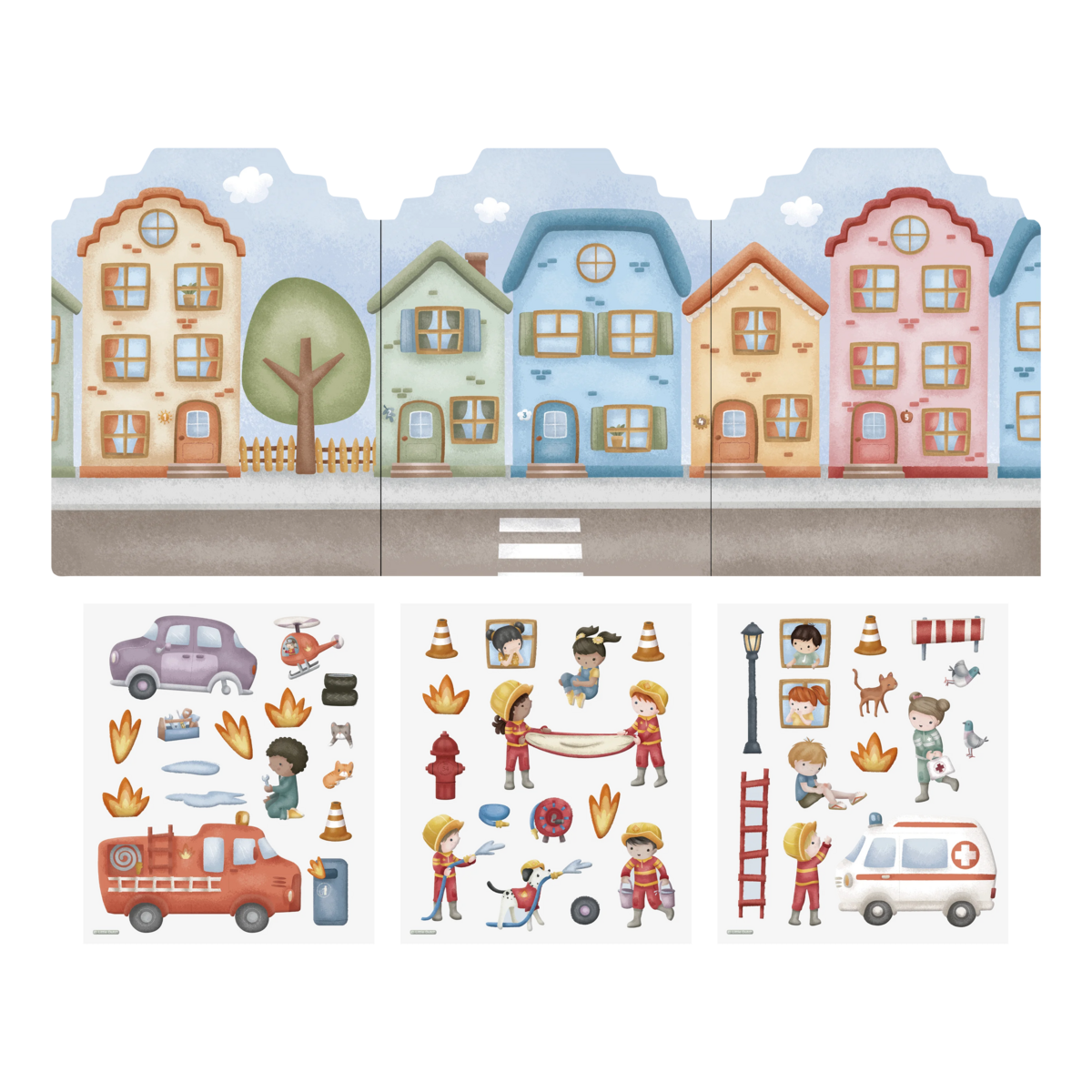 Little Dutch® Libro de Pegatinas Reutilizables Jim y Amigos