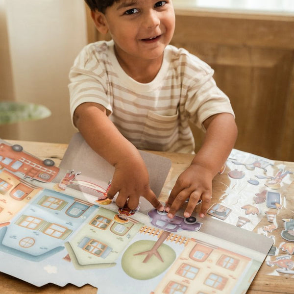 Little Dutch® Libro de Pegatinas Reutilizables Jim y Amigos