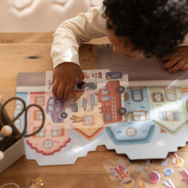 Little Dutch® Libro de Pegatinas Reutilizables Jim y Amigos