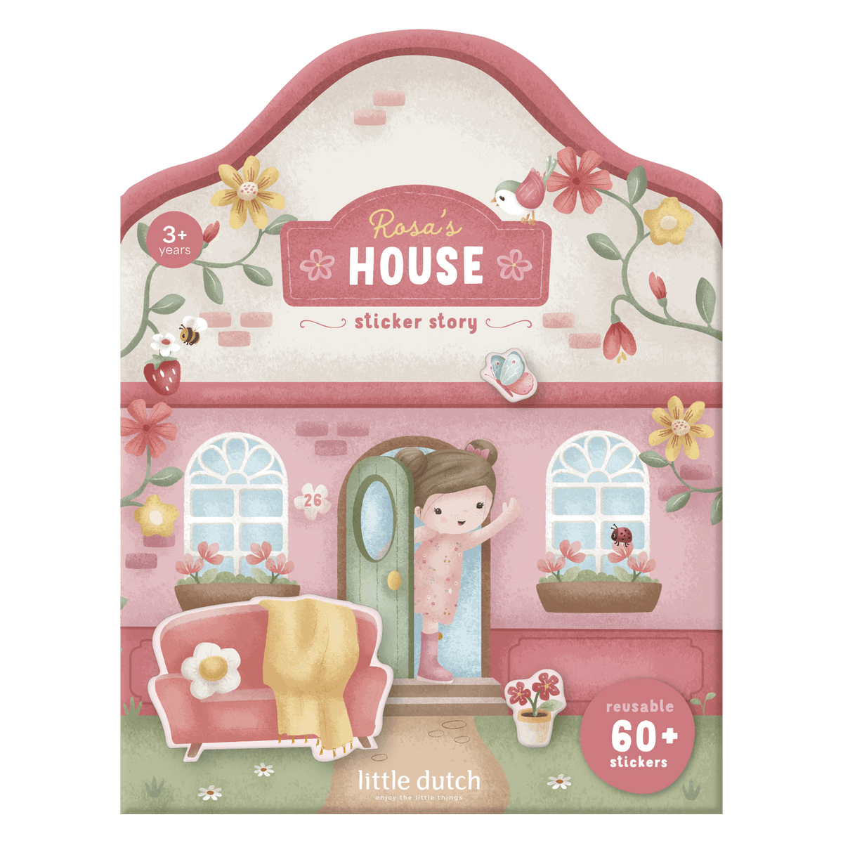 Little Dutch® Ponovno Iskoristiva Knjiga Naljepnica Rosa & Prijatelji