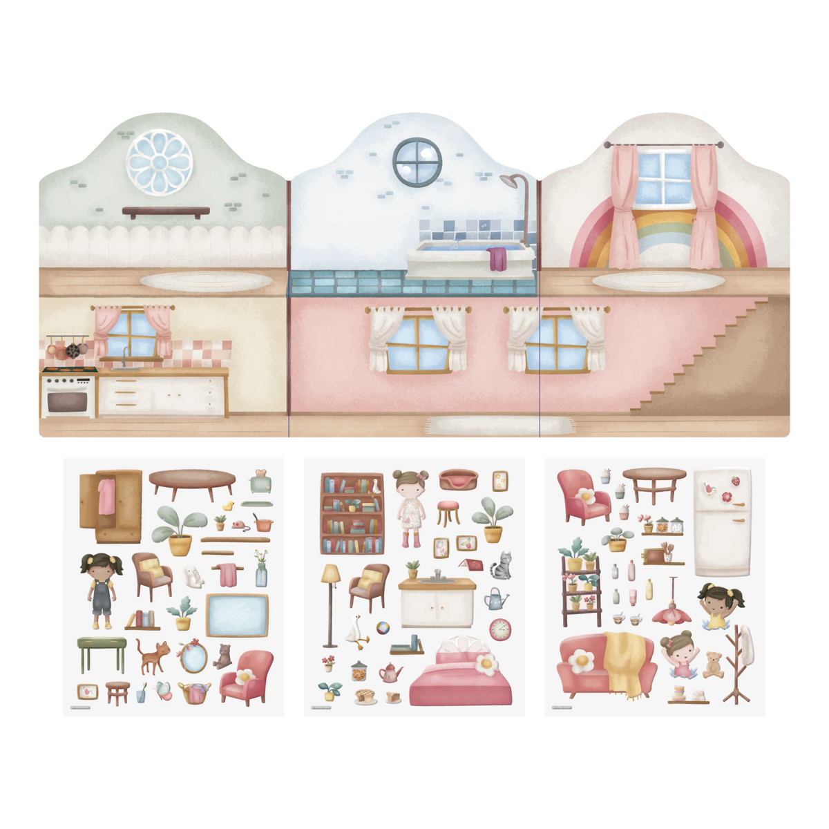 Little Dutch® Ponovno Iskoristiva Knjiga Naljepnica Rosa & Prijatelji