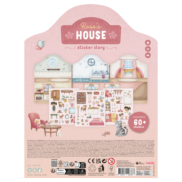 Little Dutch® Ponovno Iskoristiva Knjiga Naljepnica Rosa & Prijatelji