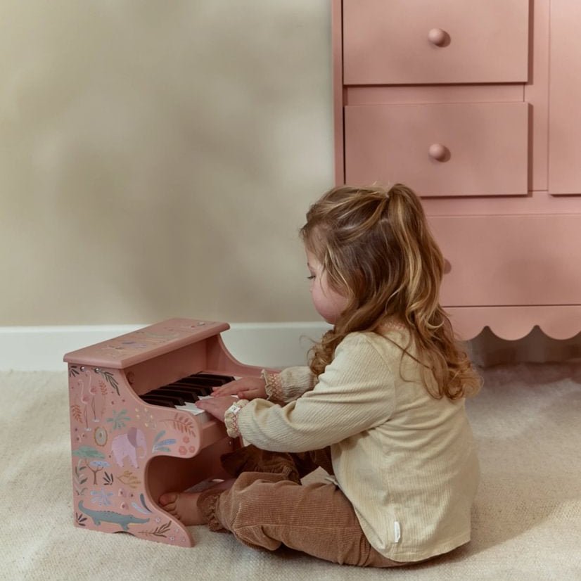 Little Dutch Lesen klavir Safari Friends Pink - PUFFI