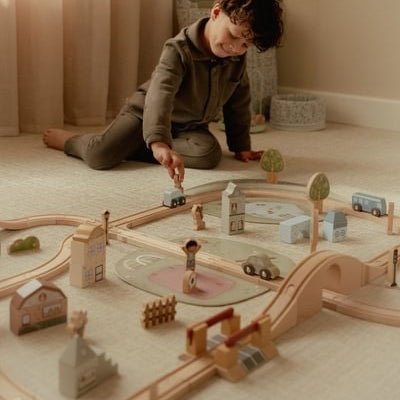 Little Dutch® Lesen železniški komplet XL - PUFFI