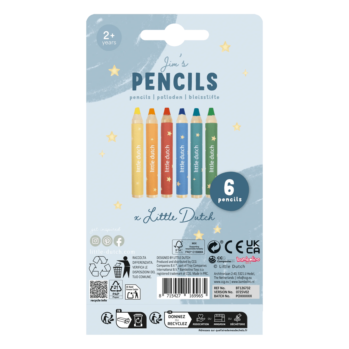Little Dutch® Lesene barvice - PUFFI