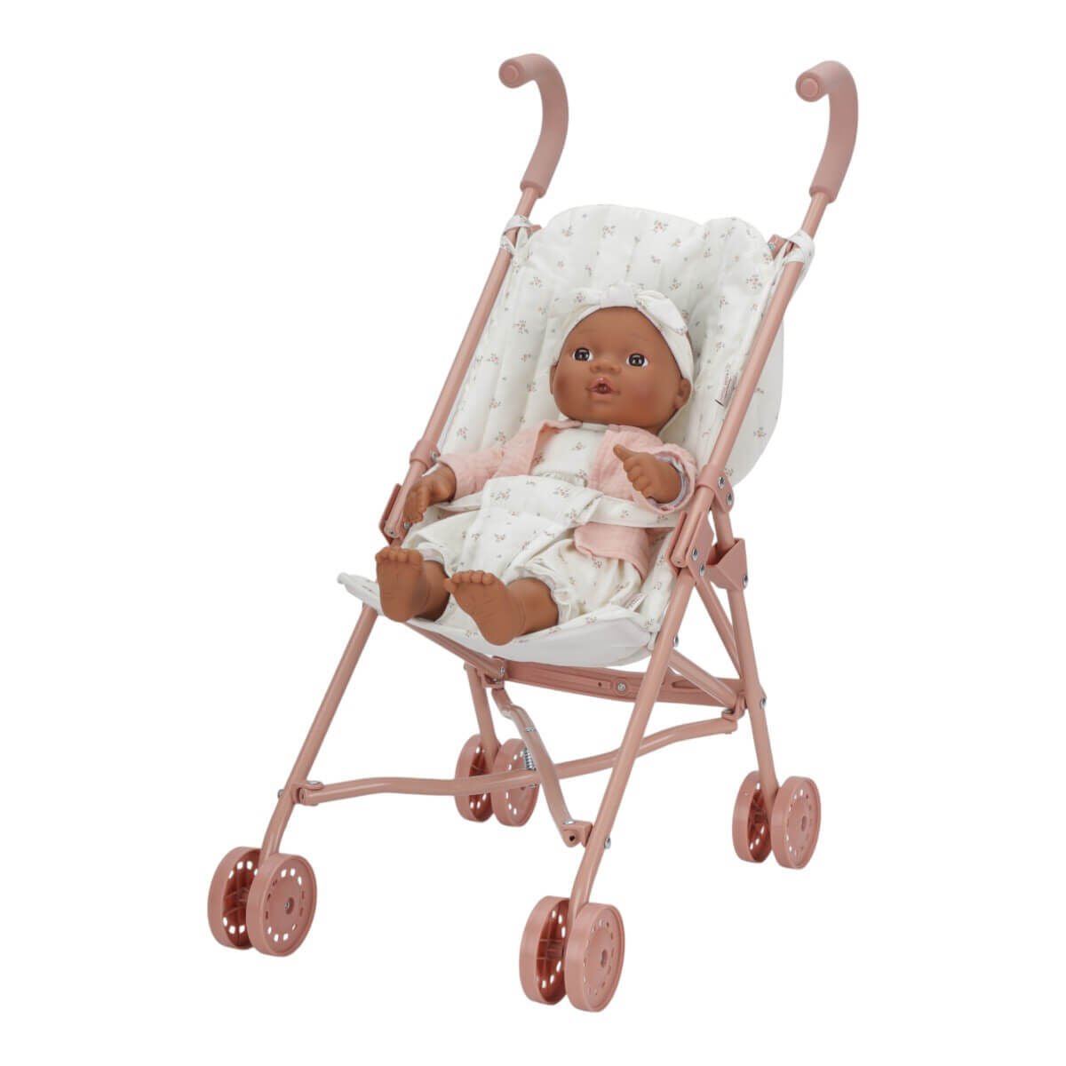 Little Dutch® Otroški kovinski voziček za punčko, White Meadows - PUFFI
