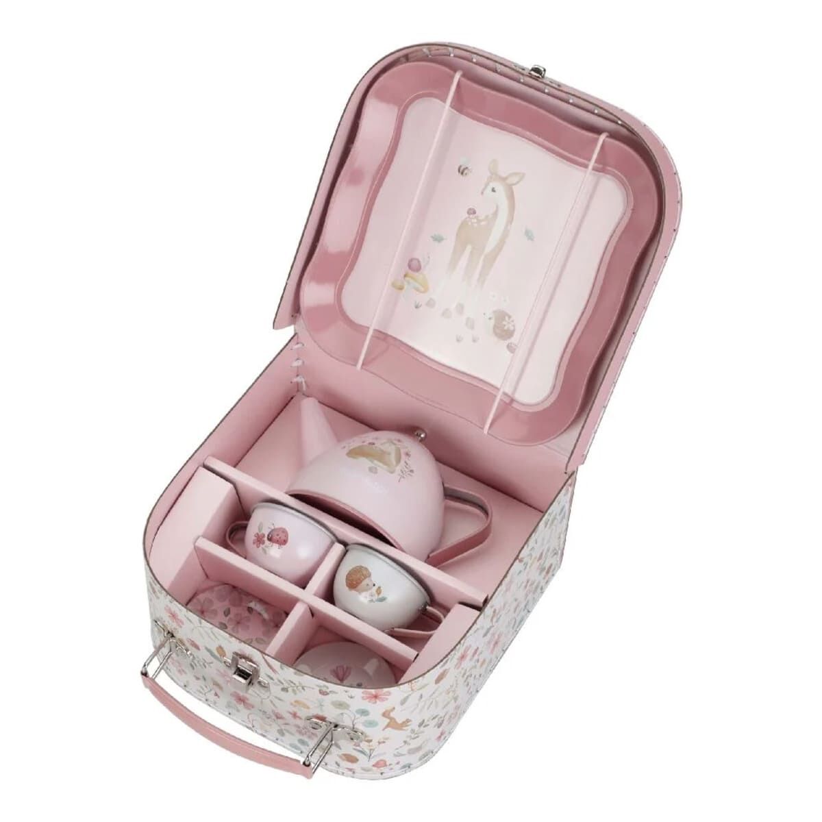 Little Dutch® Otroški set za čajanko v kovčku, Fairy Garden - PUFFI