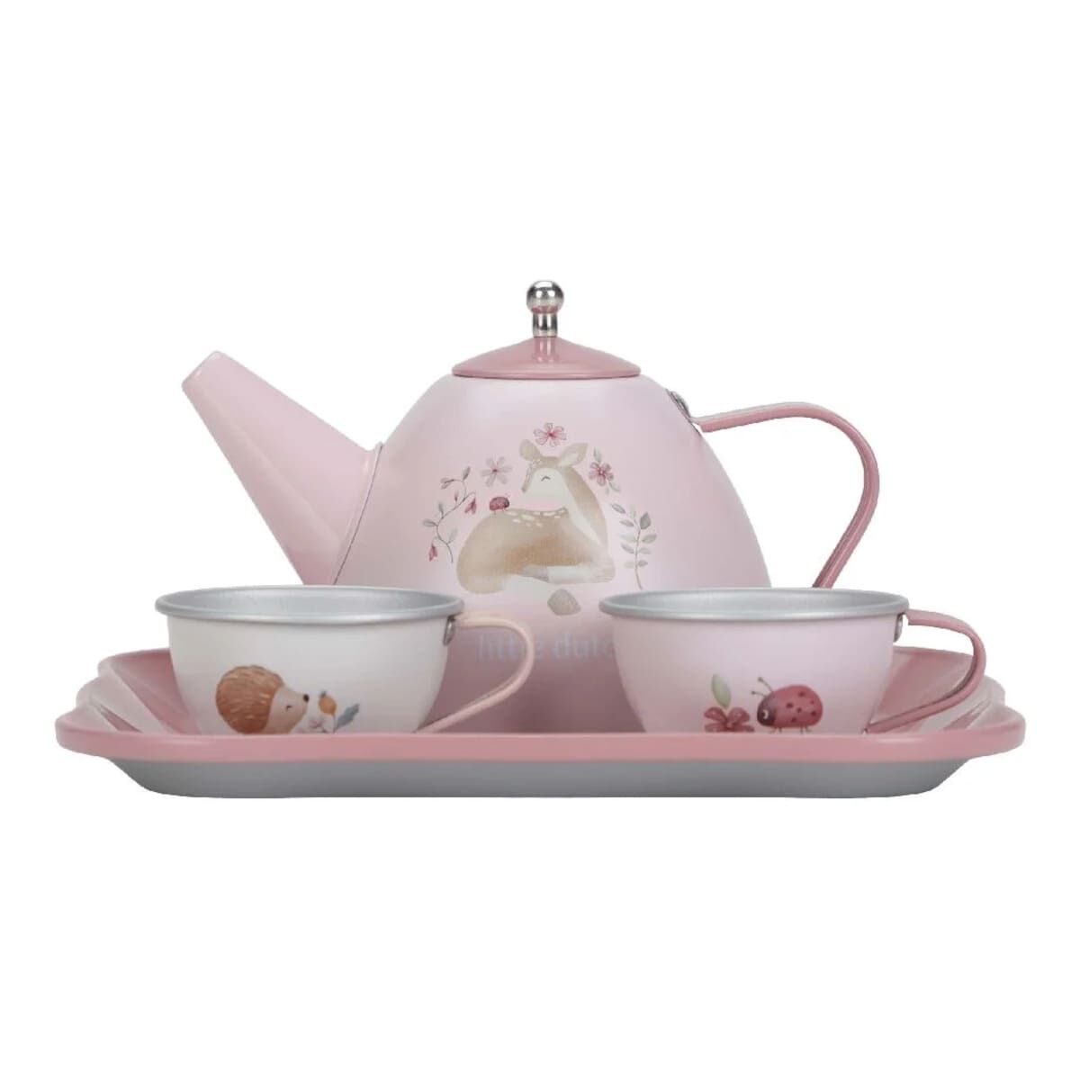 Little Dutch® Otroški set za čajanko v kovčku, Fairy Garden - PUFFI