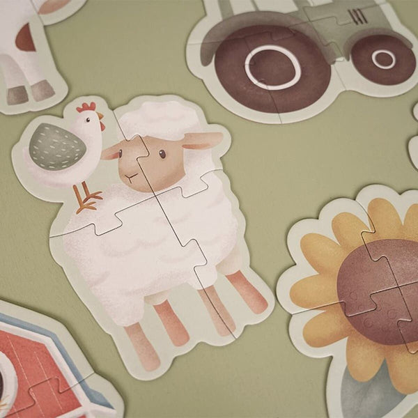 Little Dutch® Puzzle Little Farm 6v1 - PUFFI