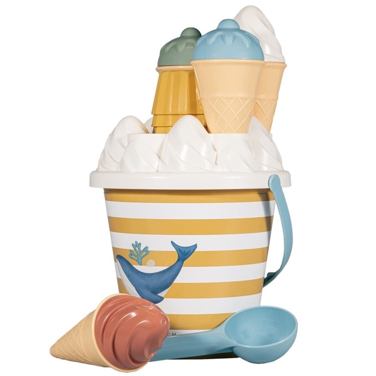 Little Dutch Set za na plažo Ice Cream Ocean Dreams, Blue - PUFFI