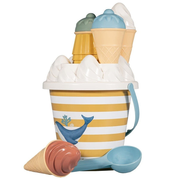 Little Dutch Set za na plažo Ice Cream Ocean Dreams, Blue - PUFFI