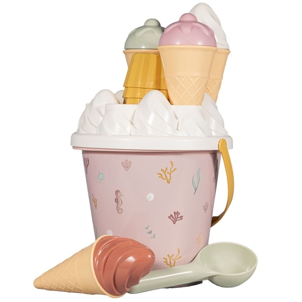 Little Dutch Set za na plažo Ice Cream Ocean Dreams, Pink - PUFFI