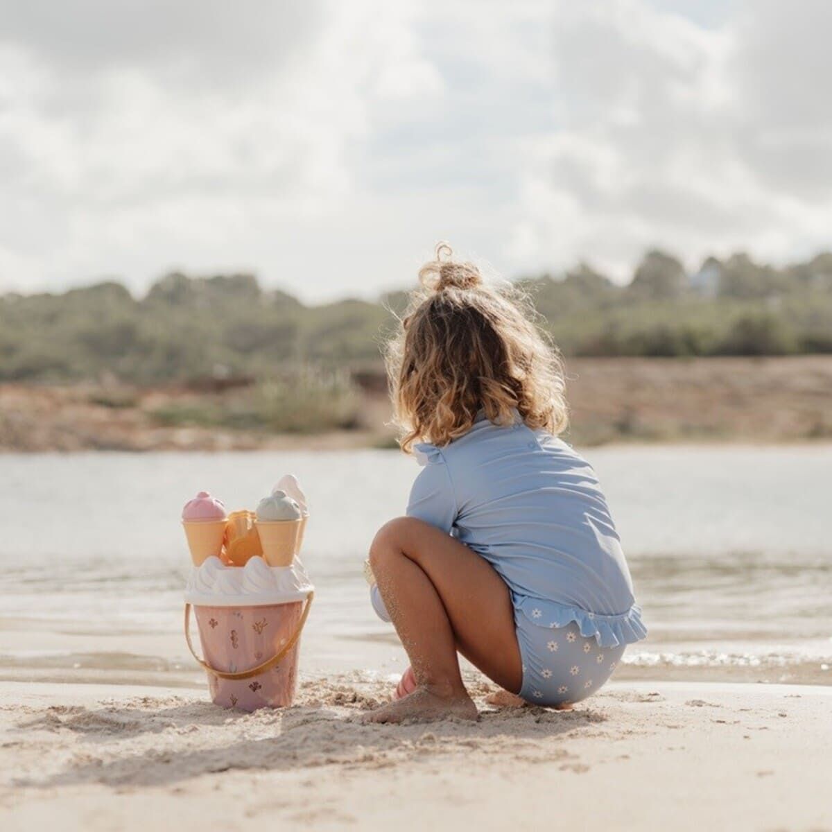 Little Dutch Set za na plažo Ice Cream Ocean Dreams, Pink - PUFFI
