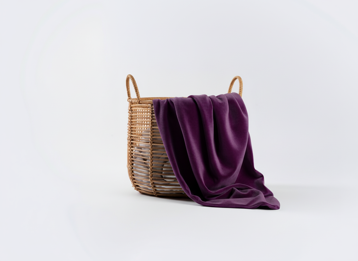 Cotton Velour Blanket 80x100cm - Purple