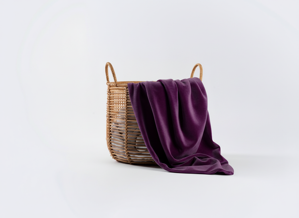 Cotton Velour Blanket 80x100cm - Purple