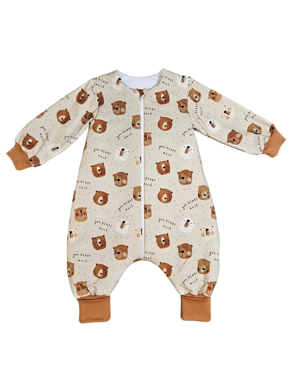 Tanja dvoslojna vreća za spavanje s nogavicama i rukavima - Love you beary much