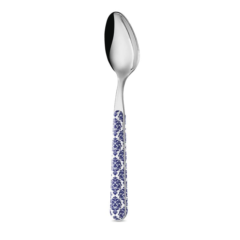 Coffee Spoon - Blue Damask BD14041BW