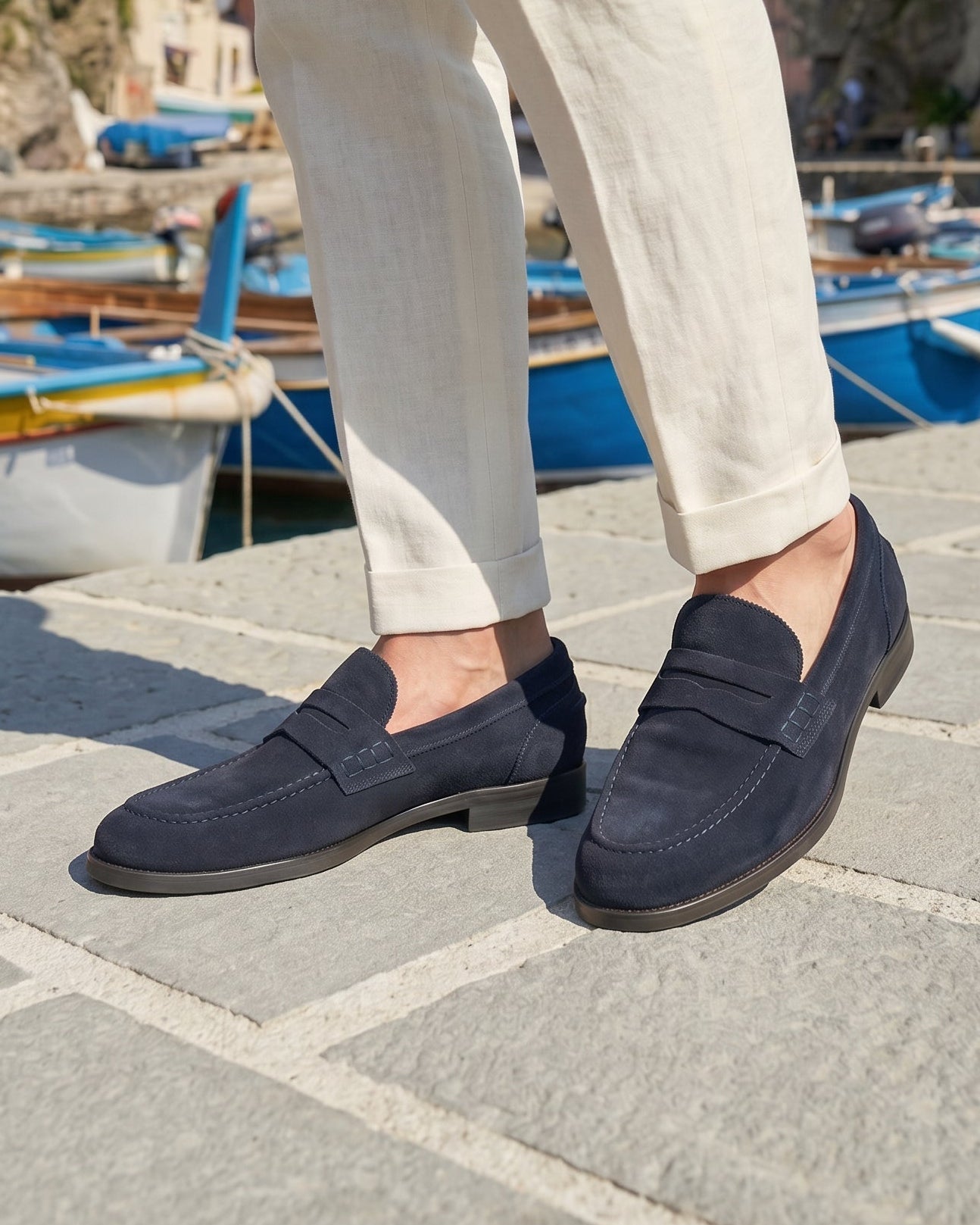Dark VERNAZZA - Navy Suede