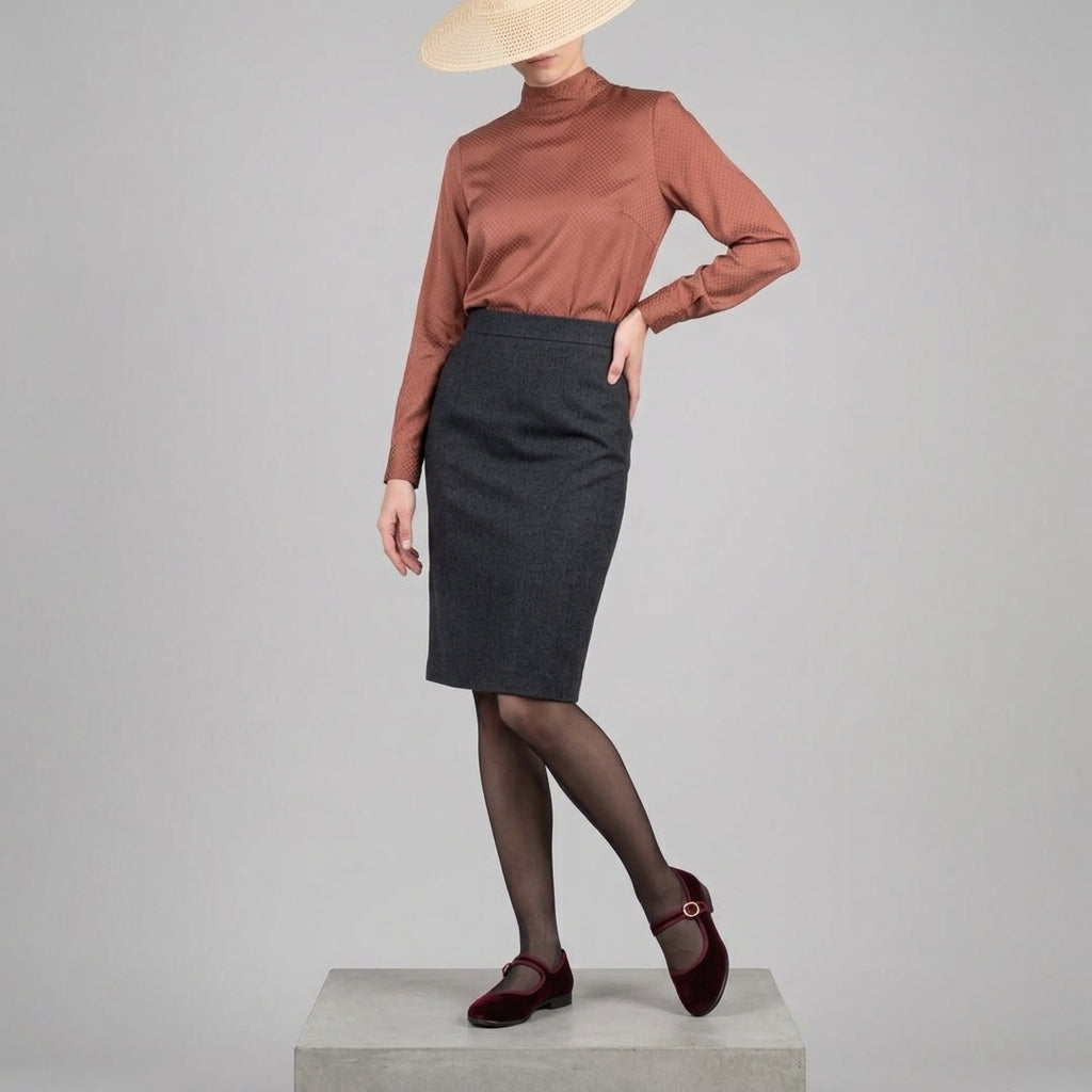 Bordeaux Velvet Mary-Jane Friulane
