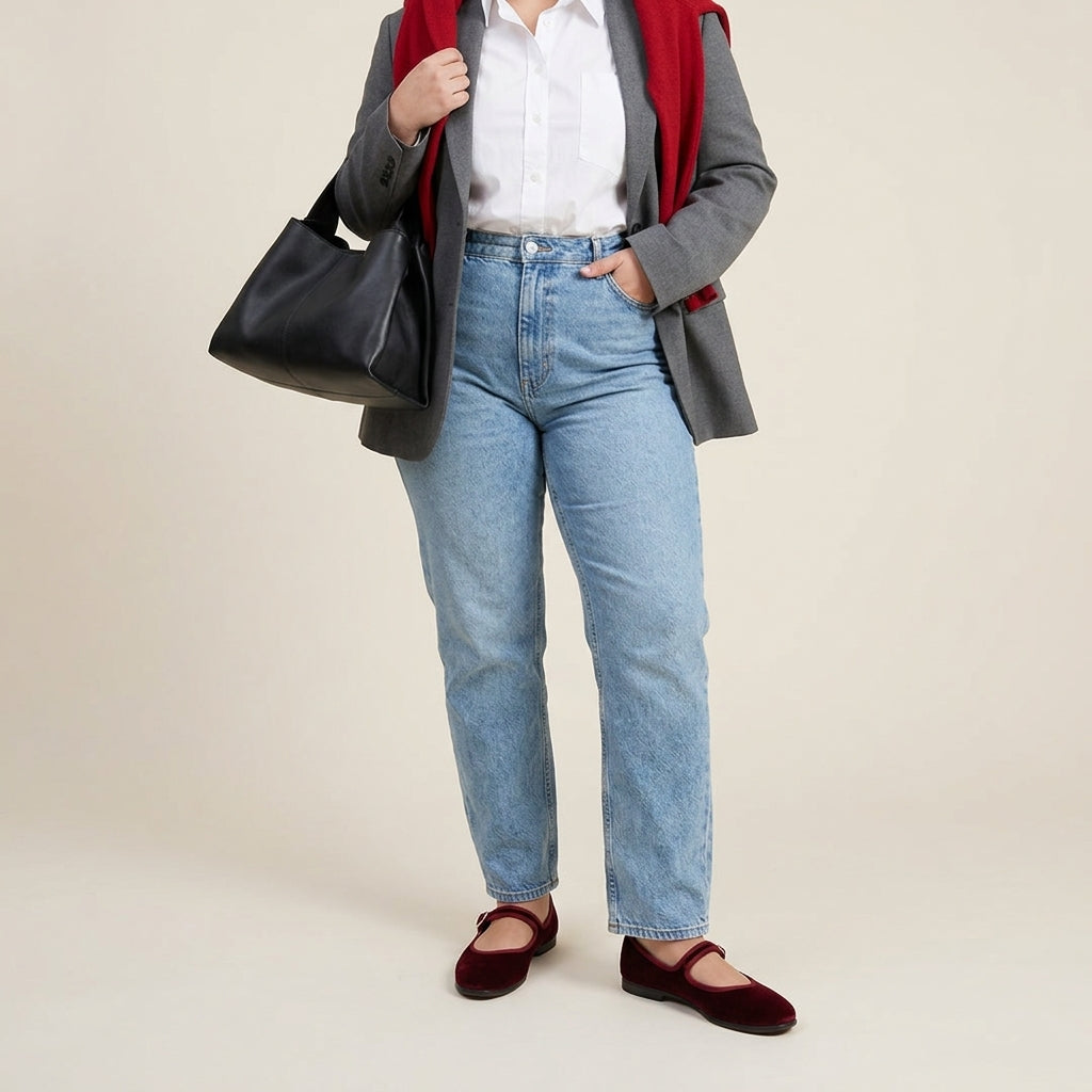 Bordeaux Velvet Mary-Jane Friulane