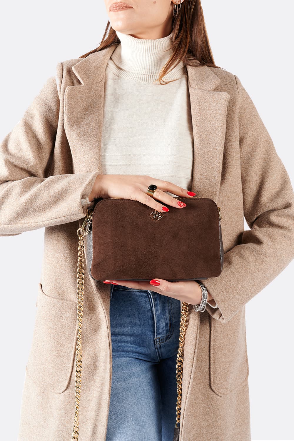 Mantegna borsa donna 100% vera pelle Made in Italy - Barone Firenze