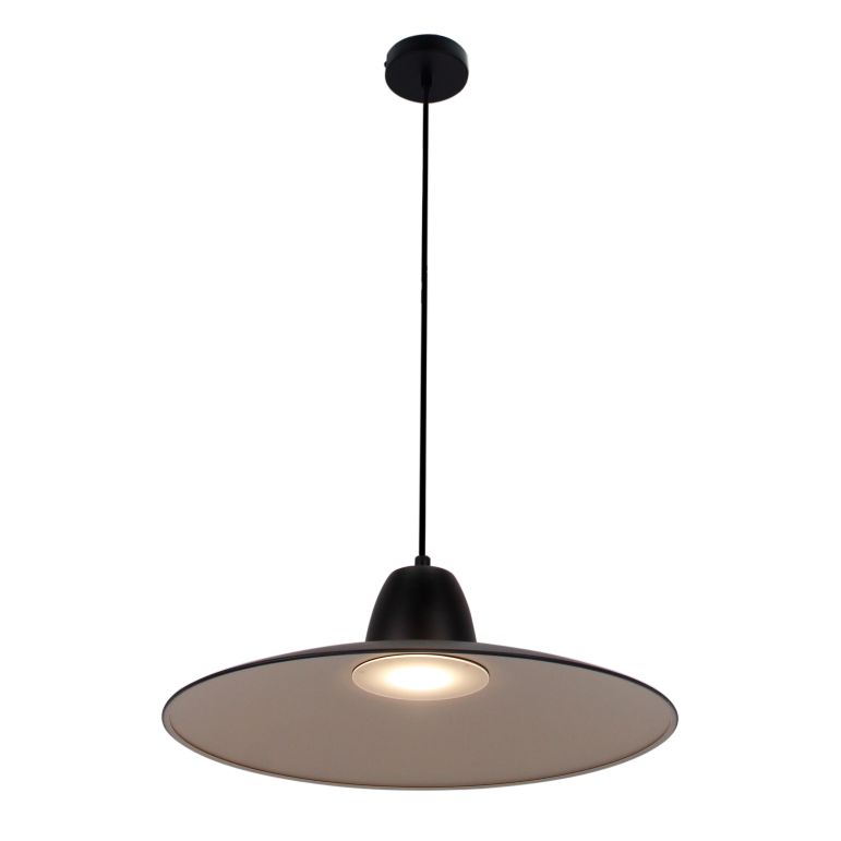 Industriële hanglamp Mantua in zwart, perfect voor boven de eettafel. Voegt karakter en sfeer toe aan je interieur.