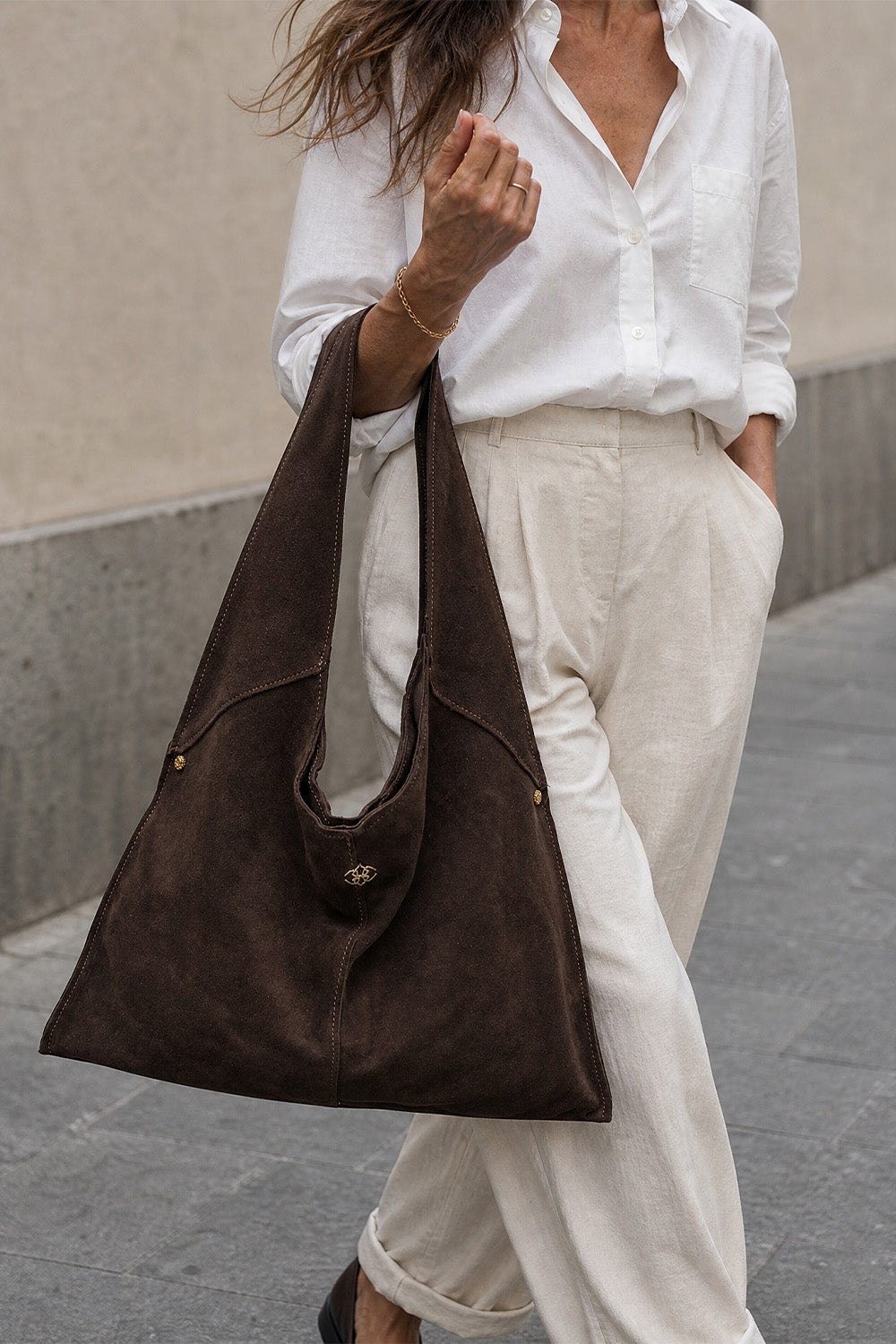 Borsa Marea Camoscio 100% vera pelle Made in Italy - Barone Firenze