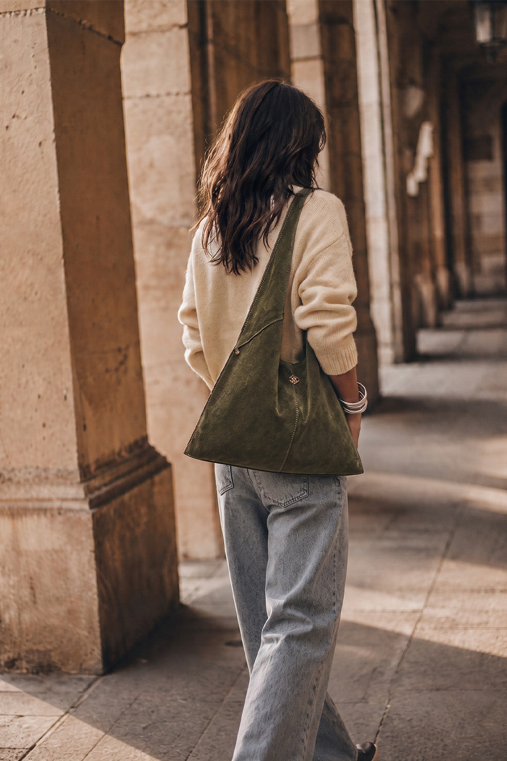 Borsa Marea Camoscio 100% vera pelle Made in Italy - Barone Firenze