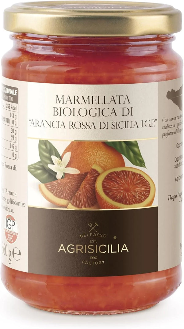 Organic Blood Orange Jam from Sicily I.G.P.