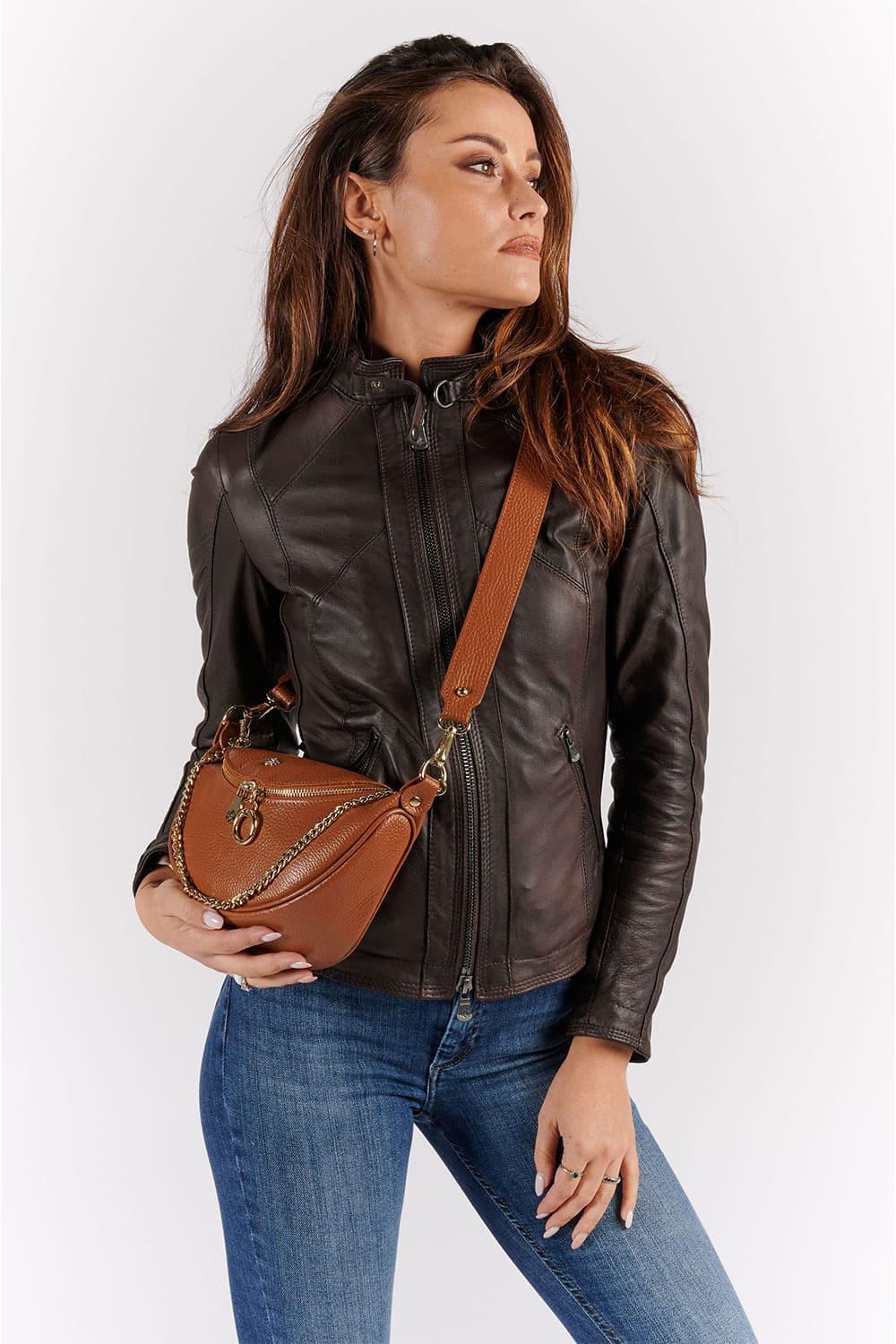 Marsupio Bea borsa donna 100% vera pelle Made in Italy - Barone Firenze