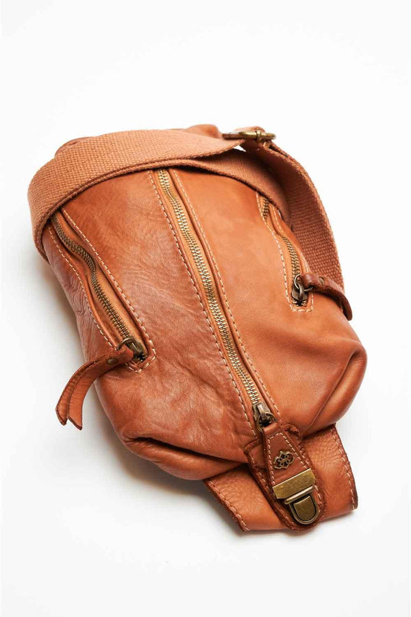 Marsupio Certaldo uomo 100% vera pelle Made in Italy - Barone Firenze