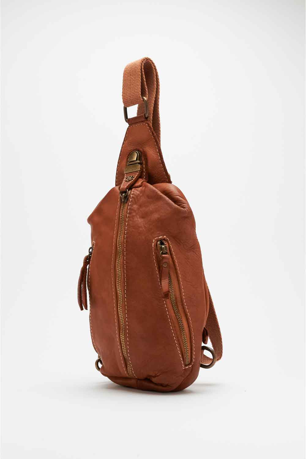 Marsupio Certaldo uomo 100% vera pelle Made in Italy - Barone Firenze