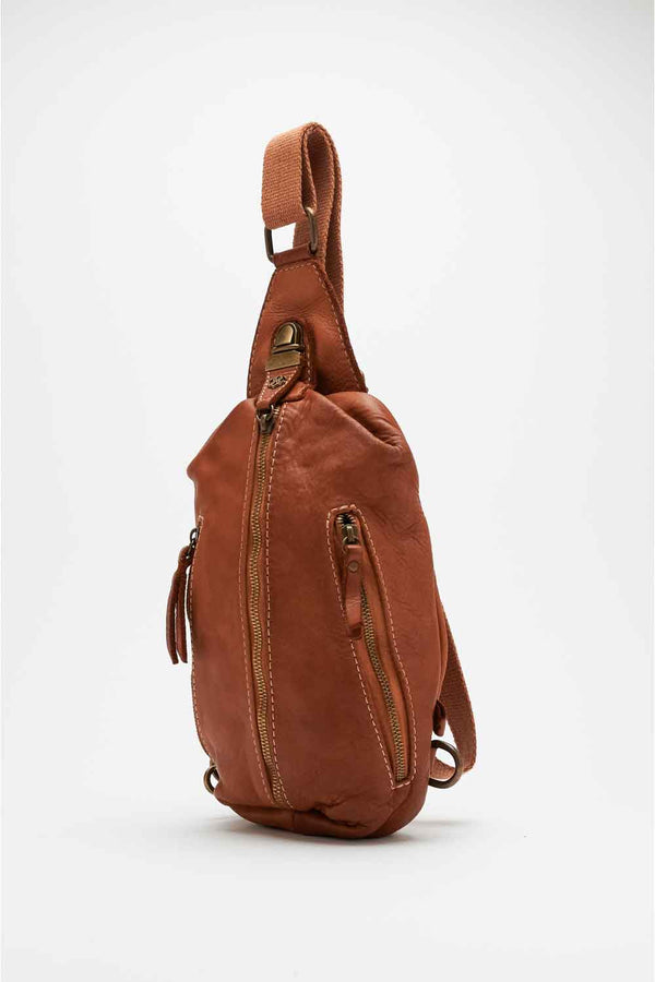 Marsupio Certaldo uomo 100% vera pelle Made in Italy - Barone Firenze