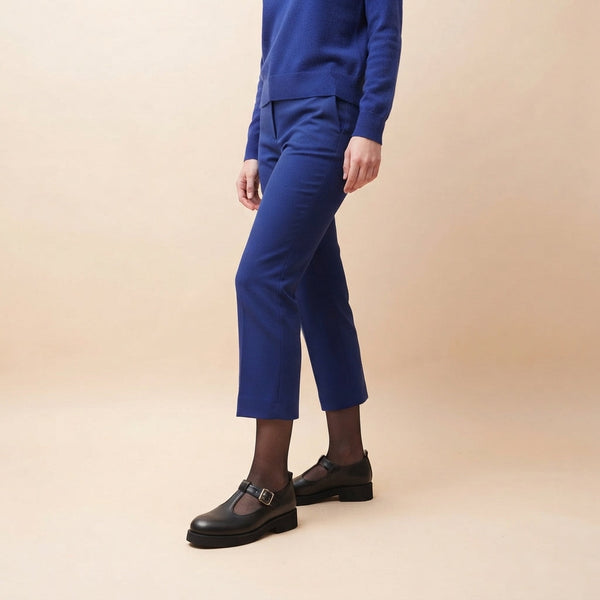Flaminia Mary Jane T-Bar Black Calf