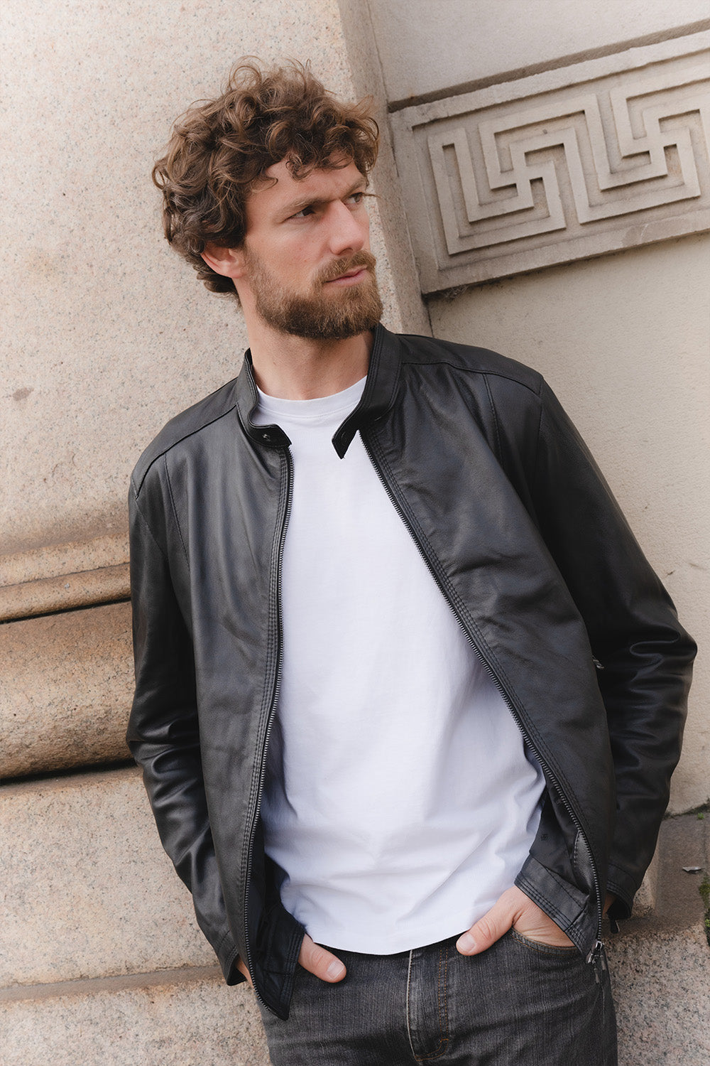 Giacca Massi uomo 100% vera pelle Made in Italy - Barone Firenze