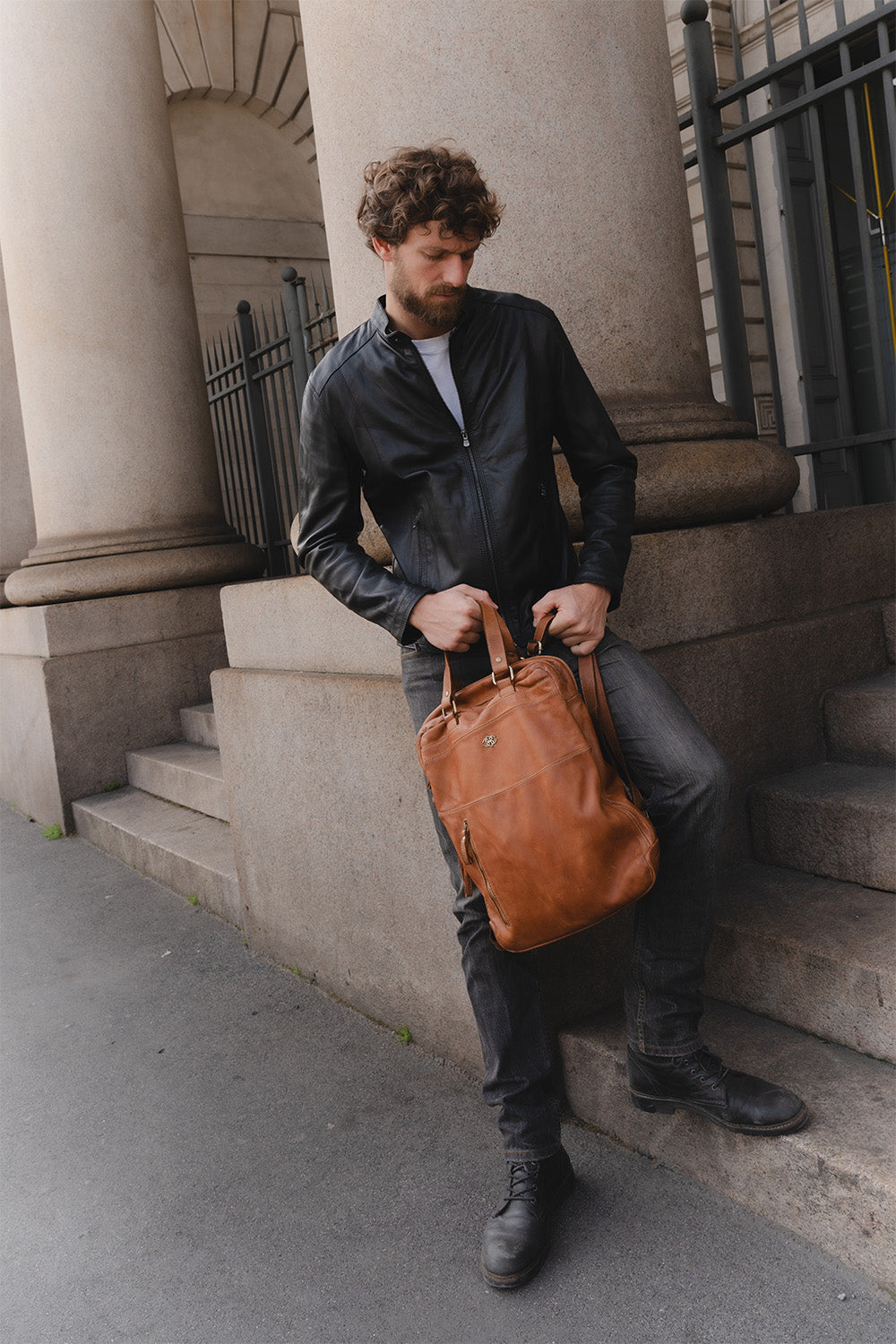 Zaino Bolgheri 100% vera pelle Made in Italy - Barone Firenze
