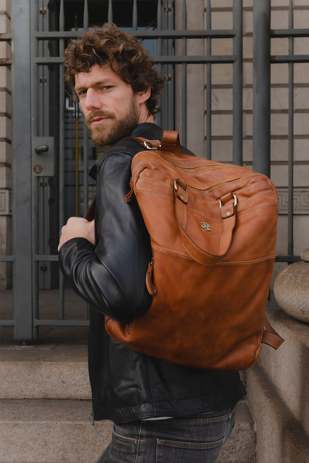 Zaino Bolgheri 100% vera pelle Made in Italy - Barone Firenze