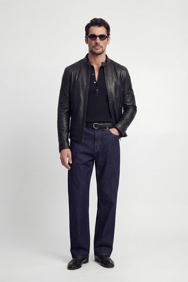 Giacca Massi uomo 100% vera pelle Made in Italy - Barone Firenze