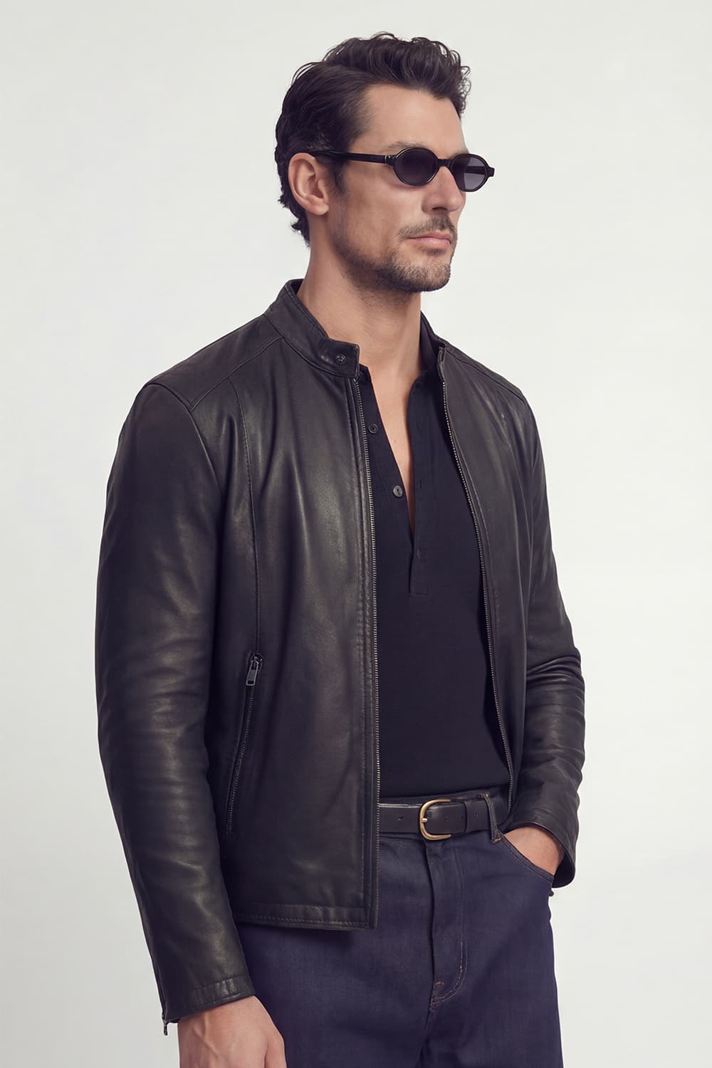 Giacca Massi uomo 100% vera pelle Made in Italy - Barone Firenze