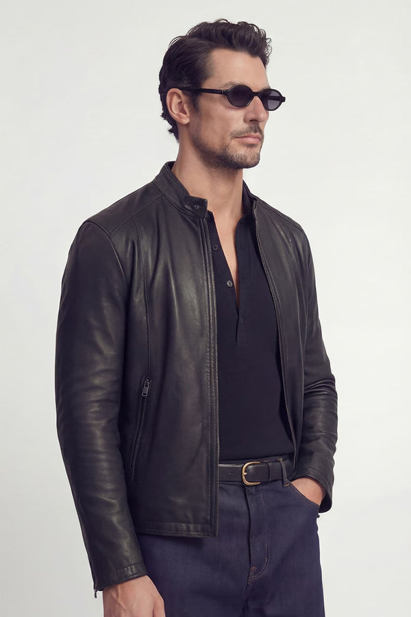 Giacca Massi uomo 100% vera pelle Made in Italy - Barone Firenze