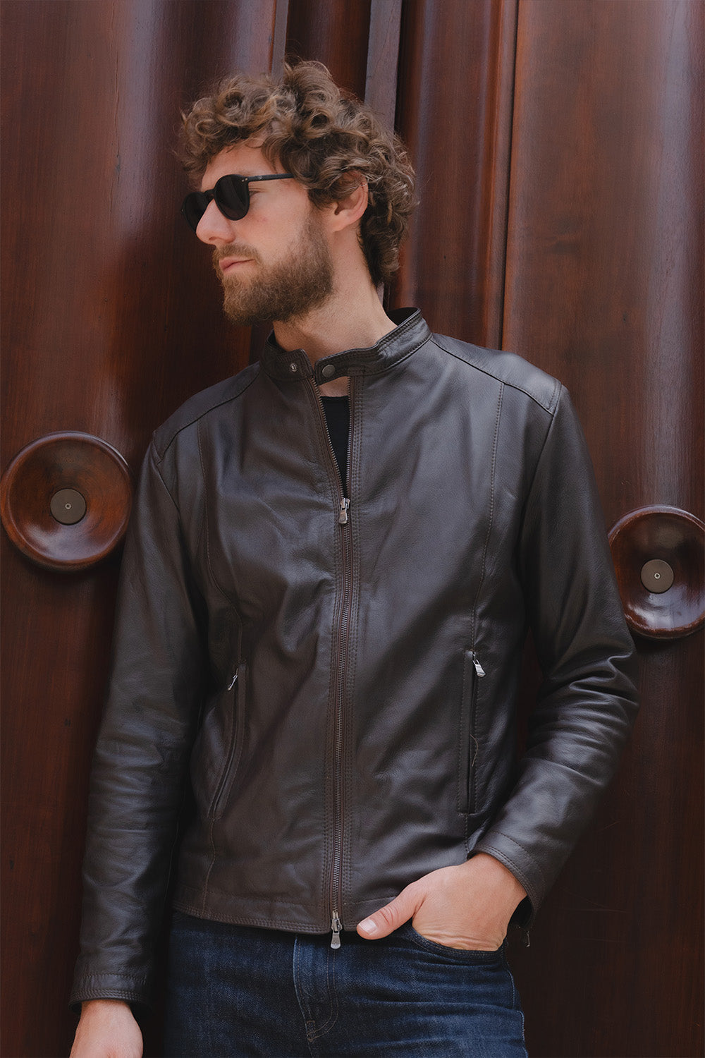 Giacca Massi uomo 100% vera pelle Made in Italy - Barone Firenze