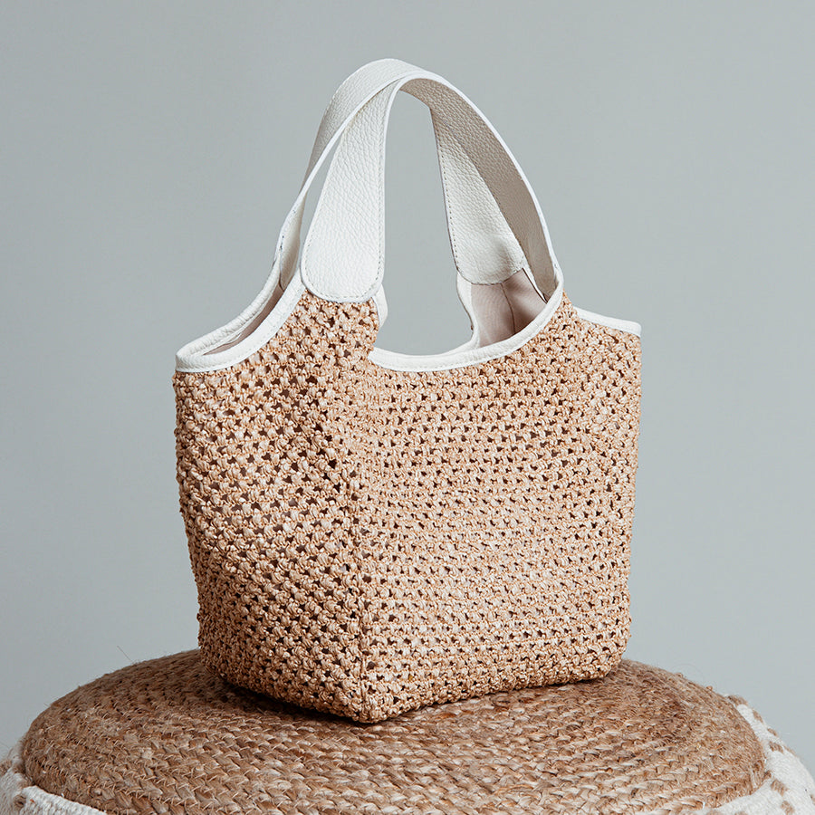 MAYA - Shopping in raffia and leather
