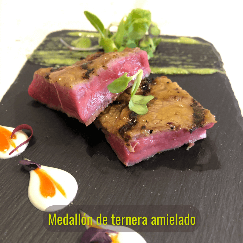 4 Medallones  de Ternera amielados, 240 g/unidad)