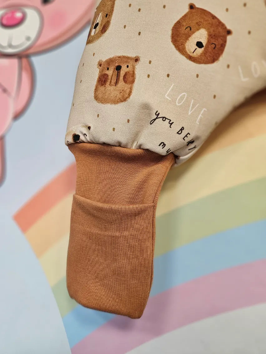 Deblja pamučna vreća za spavanje s nogavicama i punilom - Love you beary much