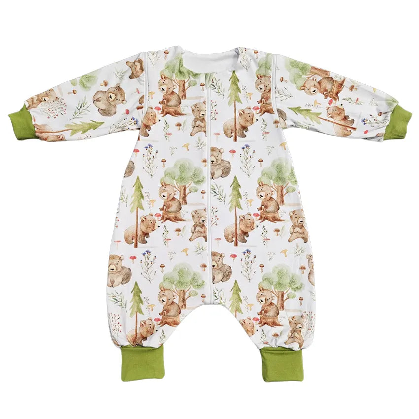 Tanja two-layer sleeping bag with legs and sleeves - Bear fairytale