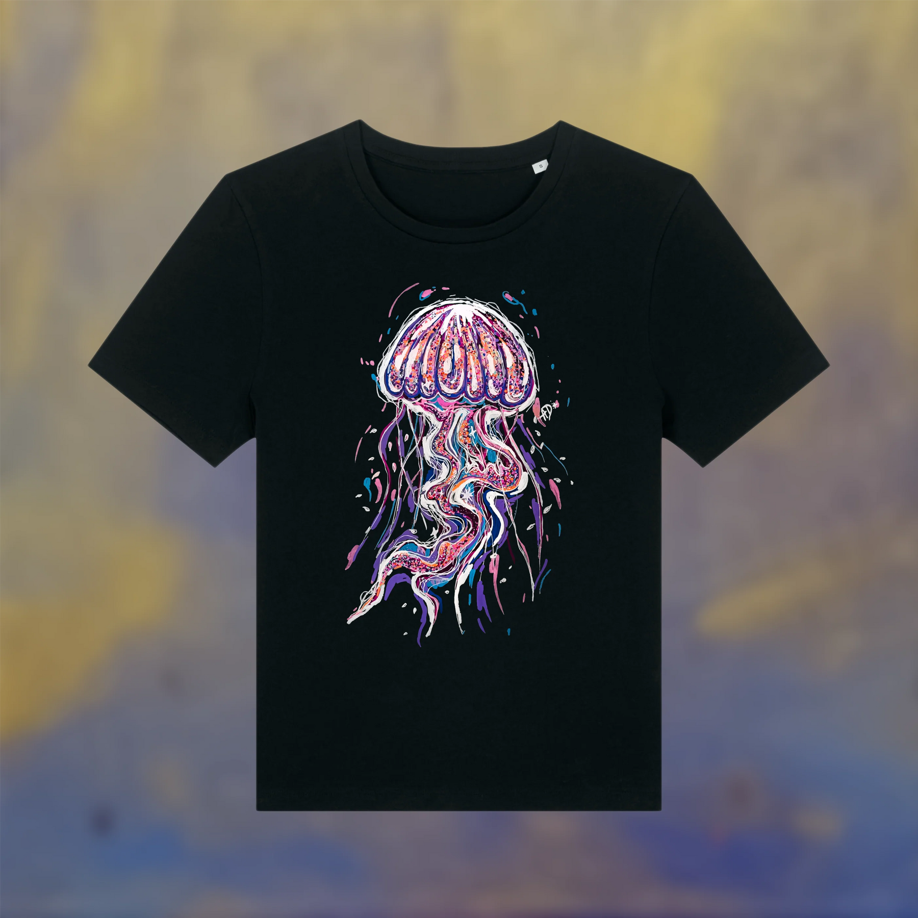 T-shirt - Glitterschildpad